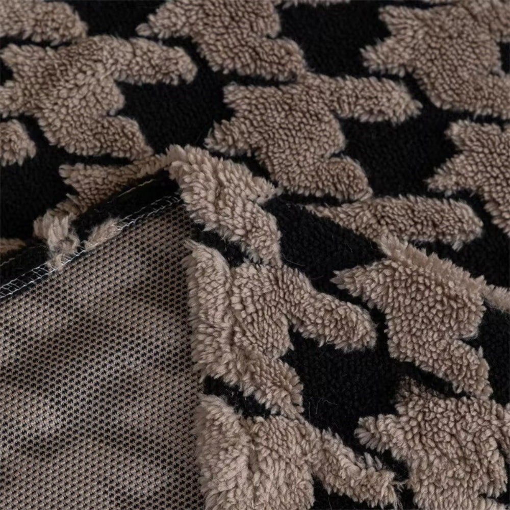 Maliben | Cavalli Houndstooth Plush Sofa Cover