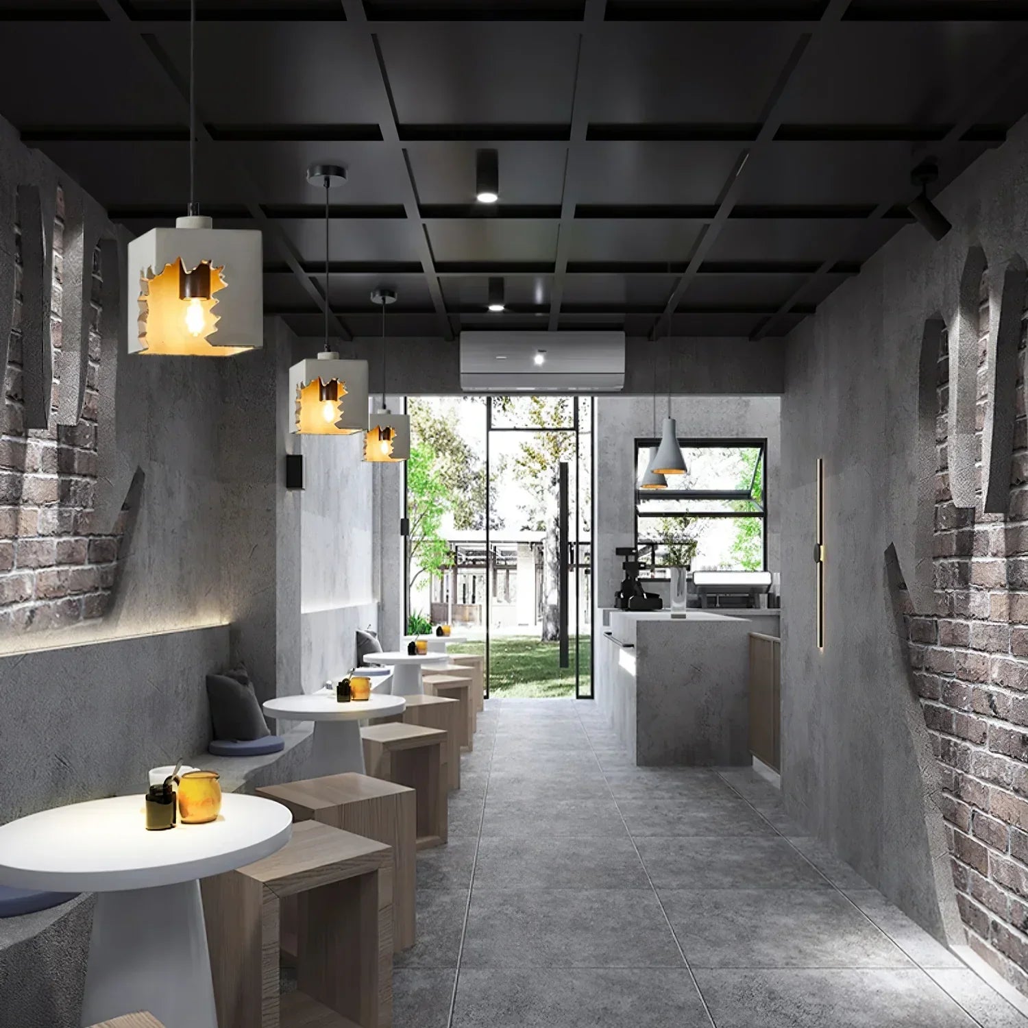 Maliben | Concrete Pendant Lamp In Scandinavian Design