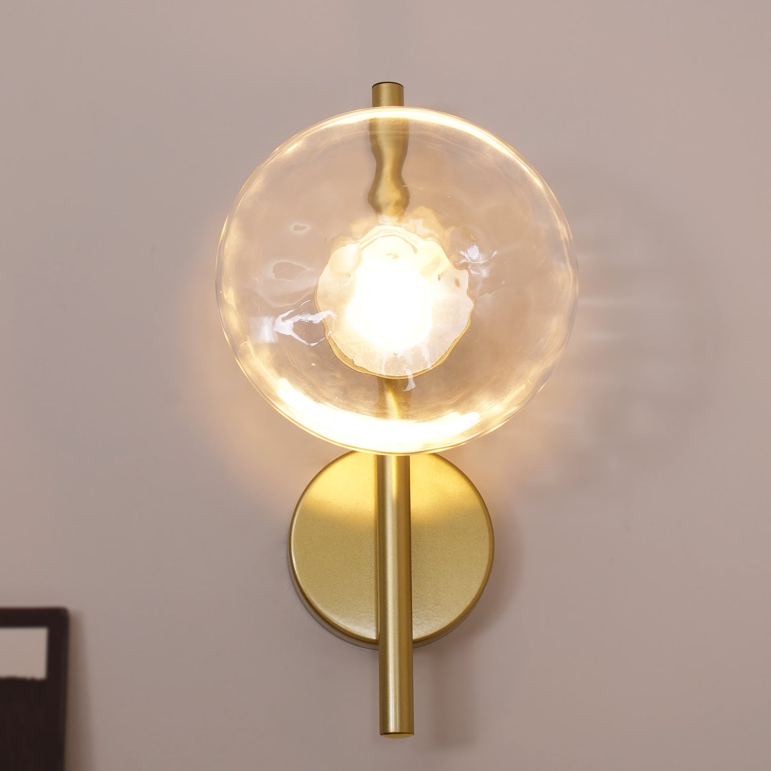 Maliben | Round Glass Wall Lamp In Scandinavian Design