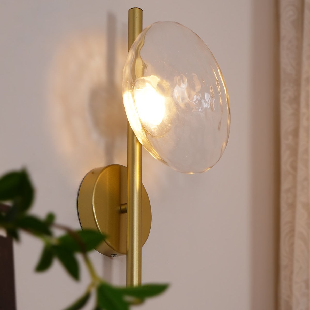 Maliben | Round Glass Wall Lamp In Scandinavian Design