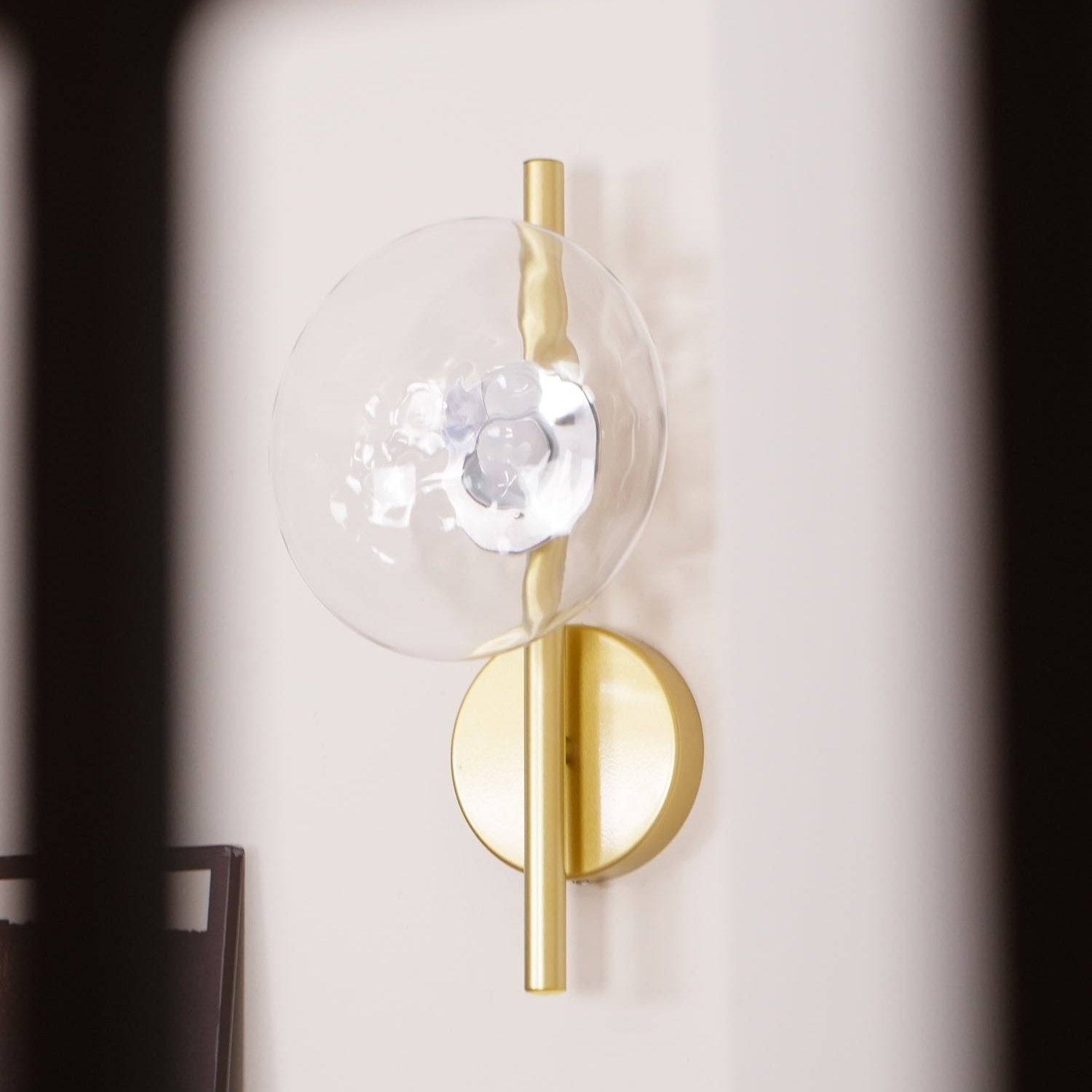 Maliben | Round Glass Wall Lamp In Scandinavian Design