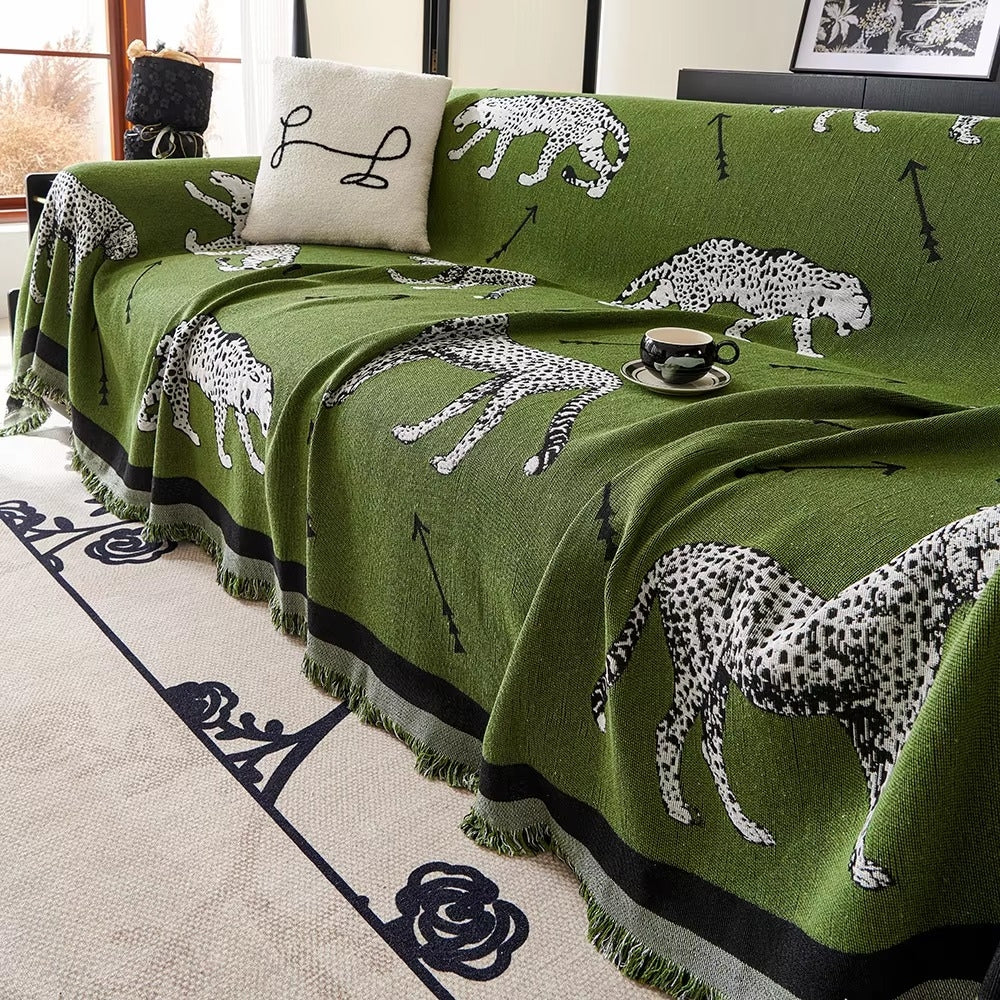 Maliben | Chantesse Panda Leopard Print Sofa Cover
