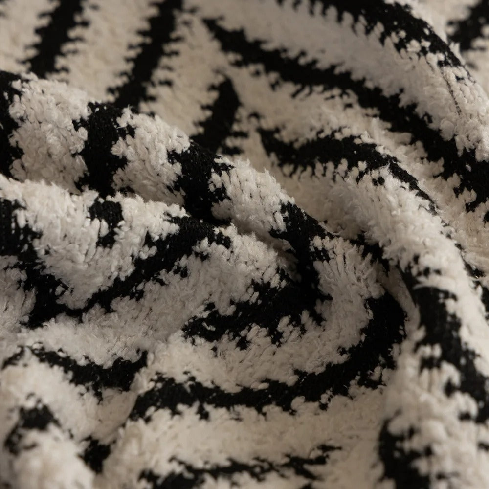 Maliben | Chevron Herringbone Tassel Sofa Cover