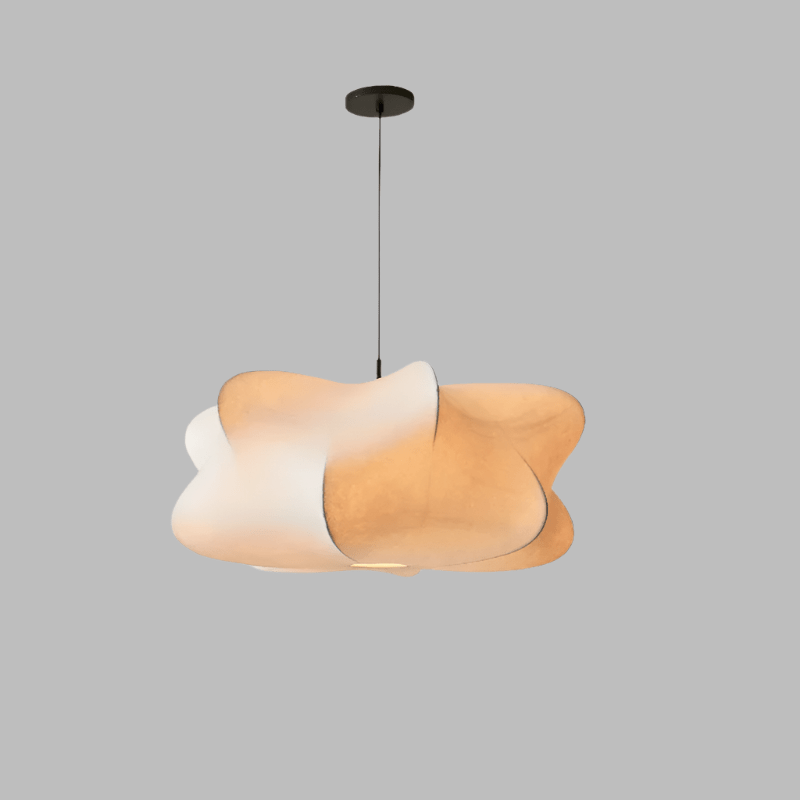 Maliben | Japanese Silk Pendant Lamp In Wabi Sabi Style - Sana