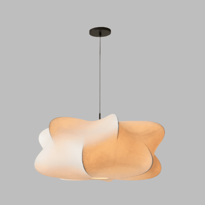 Maliben | Japanese Silk Pendant Lamp In Wabi Sabi Style - Sana