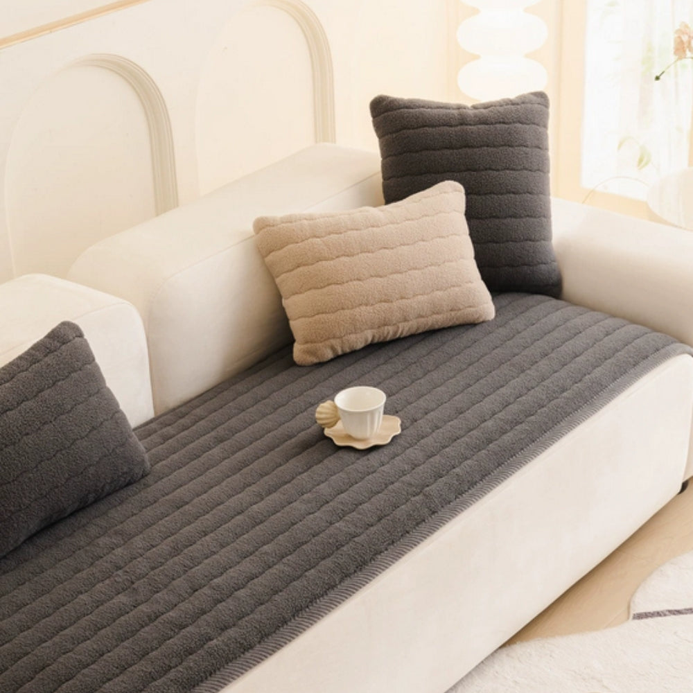 Maliben | Chic Thick Plush Sofa Cover