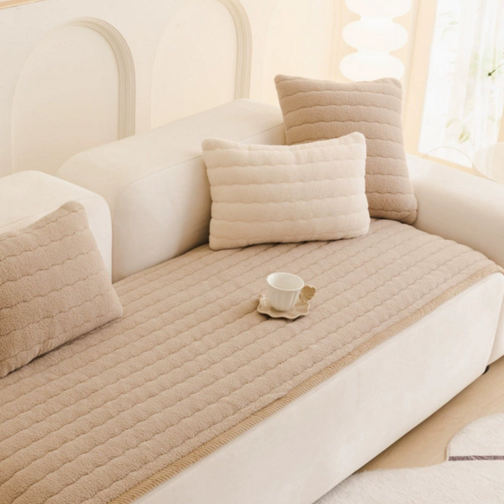 Maliben | Chic Thick Plush Sofa Cover