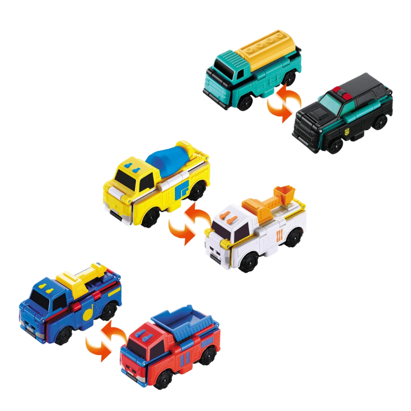 Maliben | Double-Sided Toy Cars For Creative Play