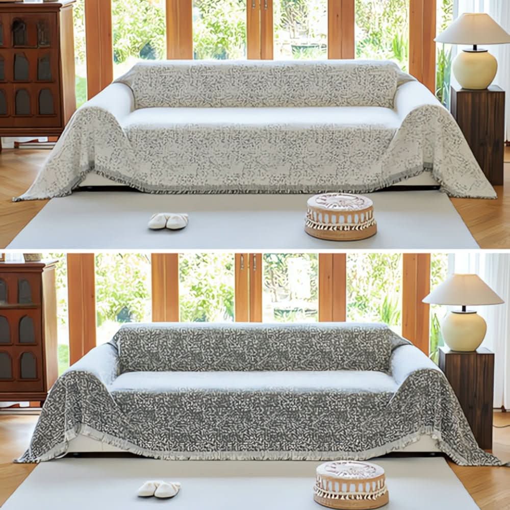 Maliben | Reversible Microfiber Sofa Cover, Non-Slip and Easy to Care for