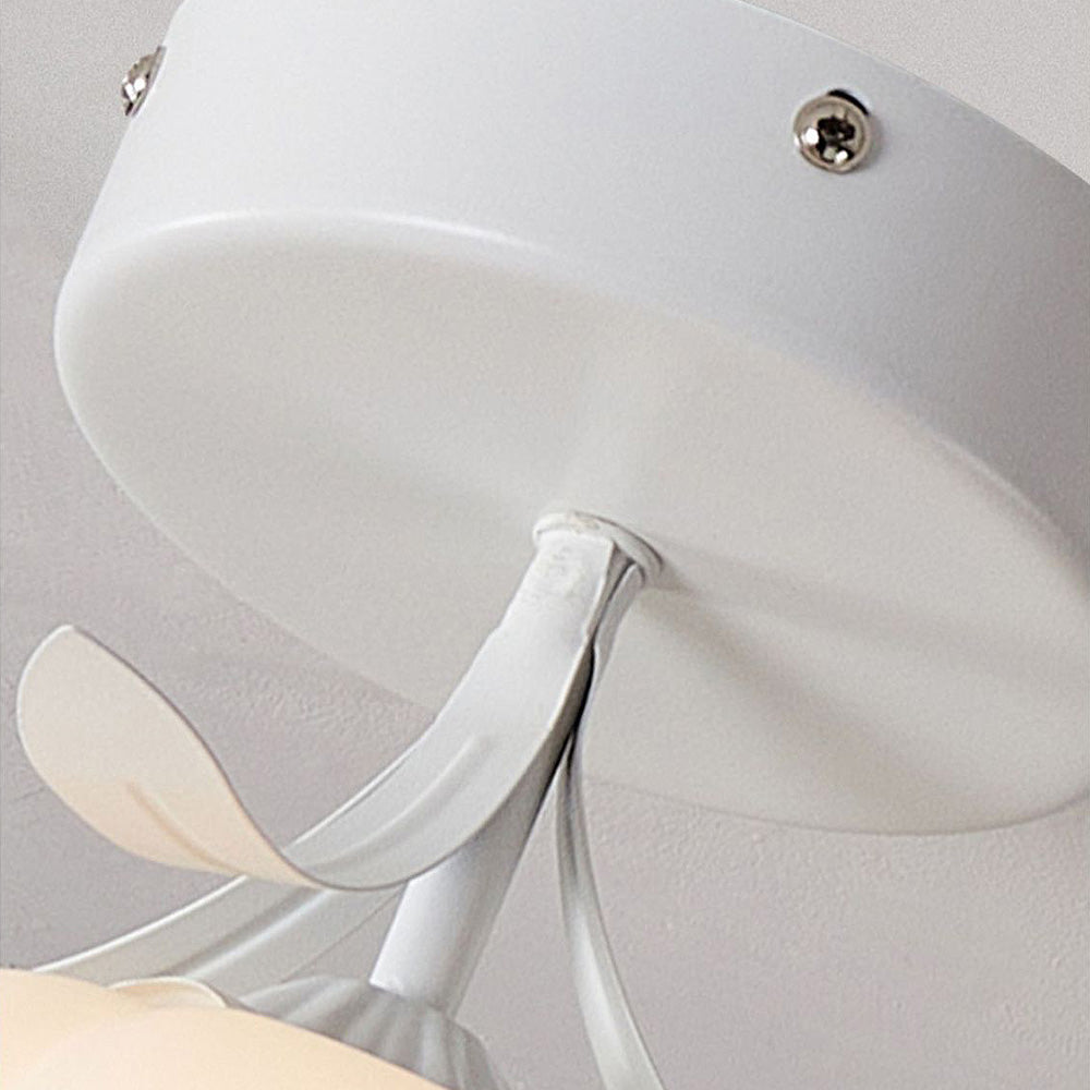 Maliben | Ceiling Light With Floral Glass Shade Design