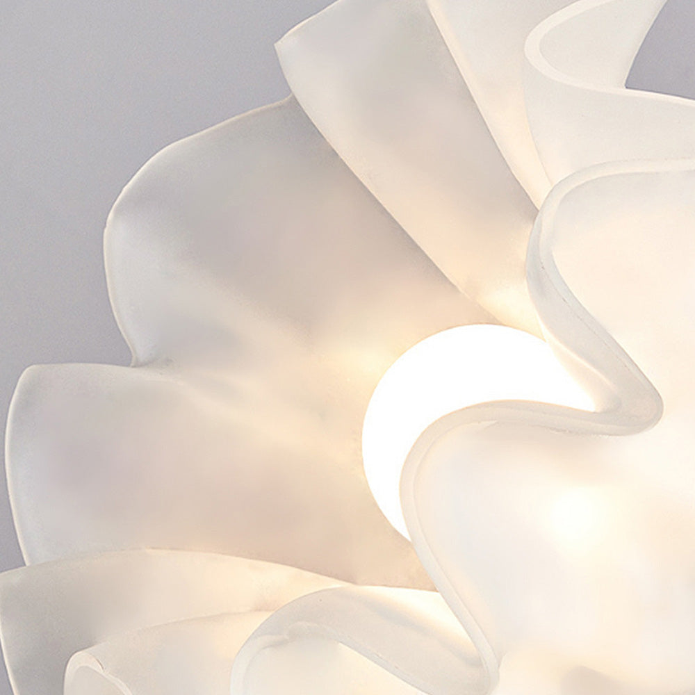 Maliben | Ceiling Light With Floral Glass Shade Design