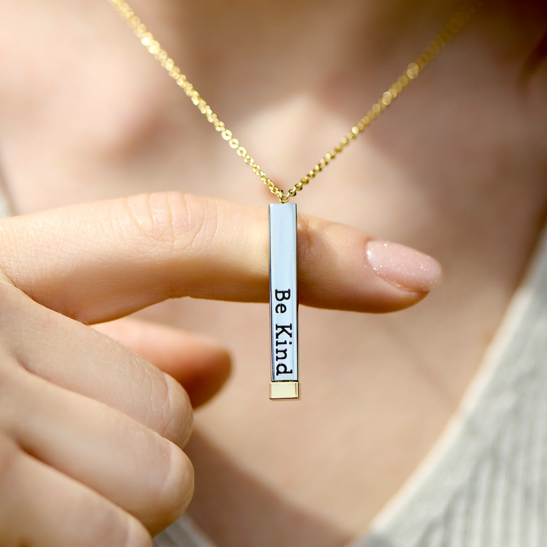 MAliben | Be Kind...Of a Bi♡Ch - Hidden Message Necklace