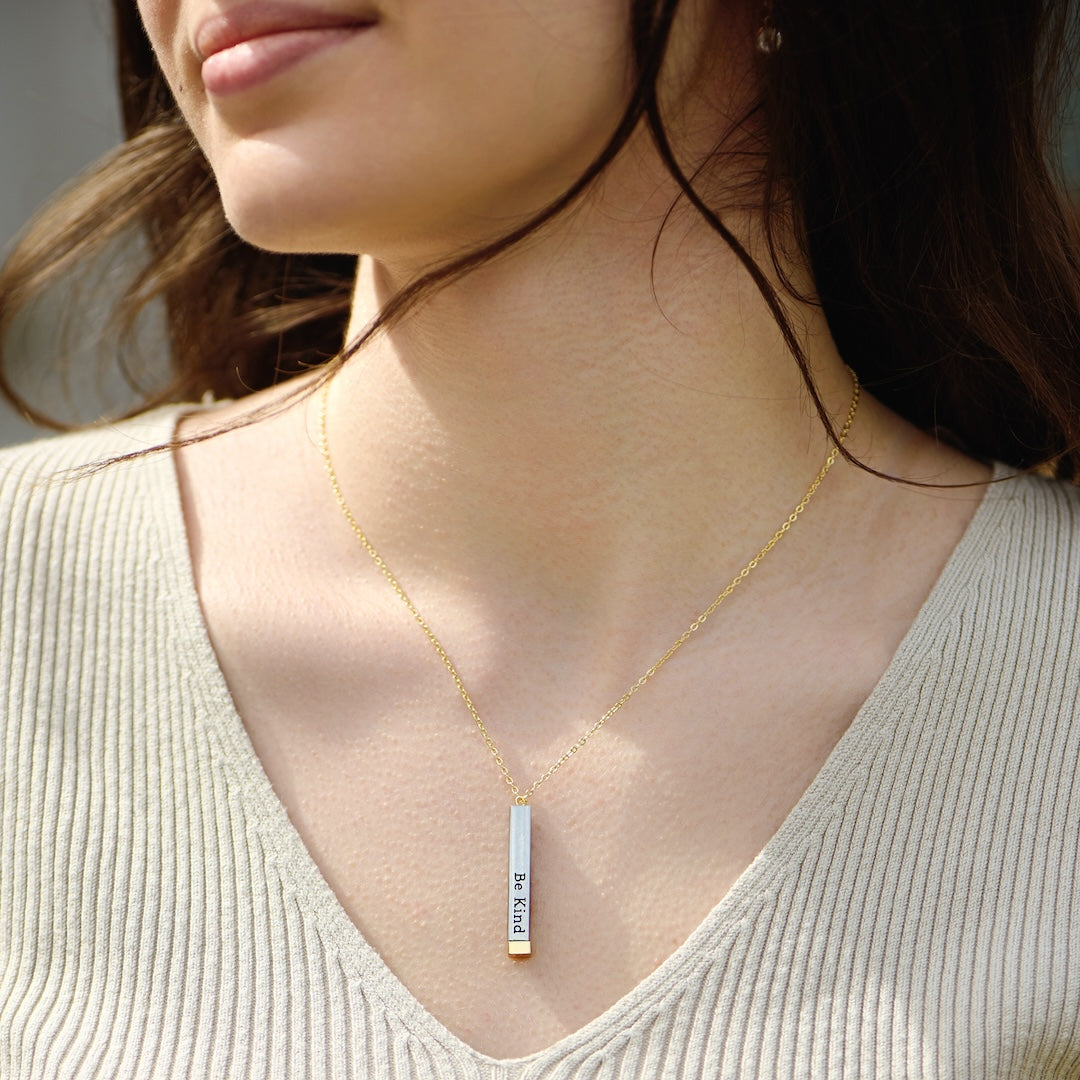MAliben | Be Kind...Of a Bi♡Ch - Hidden Message Necklace