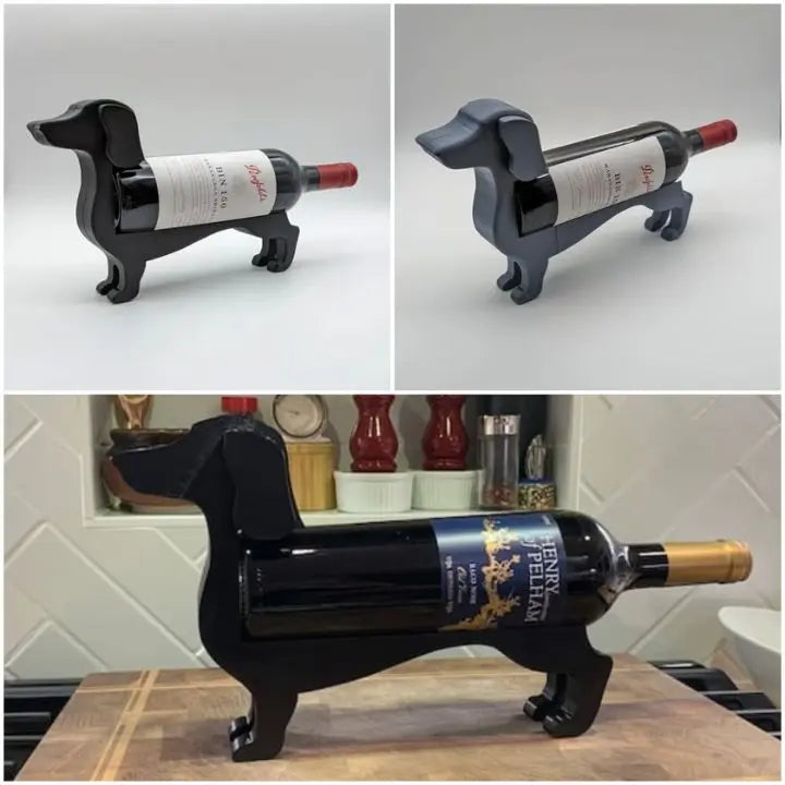 Maliben | Dachshund Wine Bottle Holder – Unique, Decorative Wine Holder