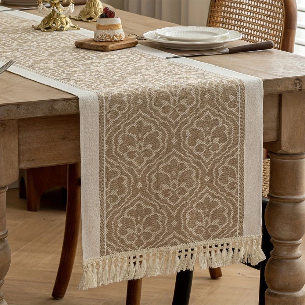 Maliben | Damask Dune Table Runner