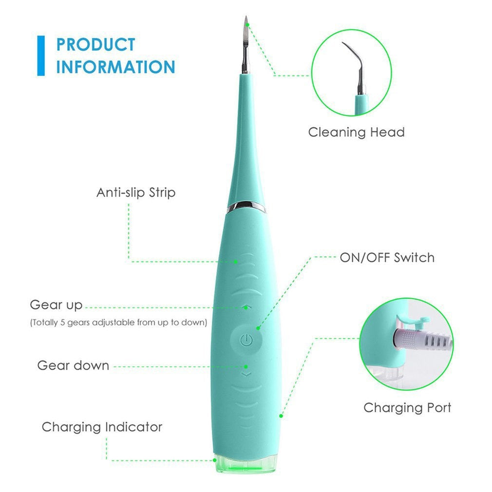 MAliben | Ultrasonic Sticker Remover - For a Radiant Smile