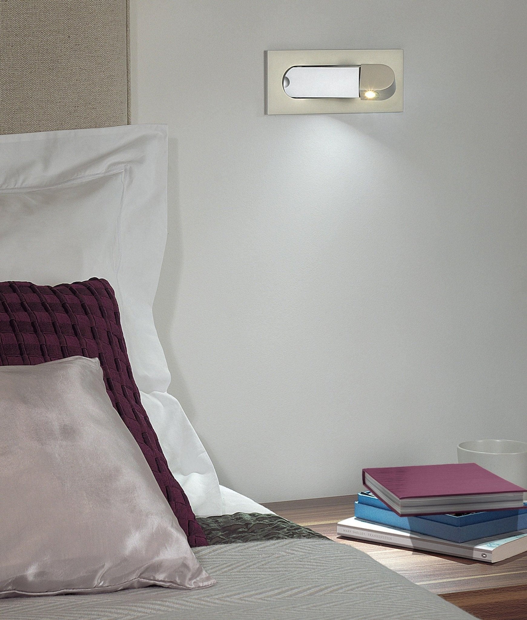 Maliben | Led Bedside Lamp Lumevia | 3 Light Colors | Aluminum Alloy | Ø19 Cm X H8 Cm | With Push Button