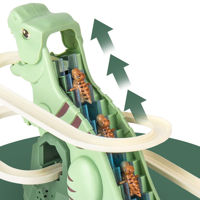 Maliben | Dinorace Interactive Racetrack | Cars With Automatic Climbing Function & Led, 3+ – Exciting Adventure With Dinosaurs