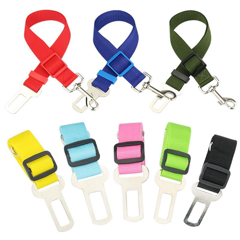 Maliben | Dog Collars Leads Vehicle Car Dog Seat Belt Pet Dogs Car Seatbelt Harness Lead Clip Safety Lever Auto Traction Products 46 A1