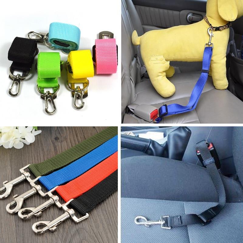 Maliben | Dog Collars Leads Vehicle Car Dog Seat Belt Pet Dogs Car Seatbelt Harness Lead Clip Safety Lever Auto Traction Products 46 A1
