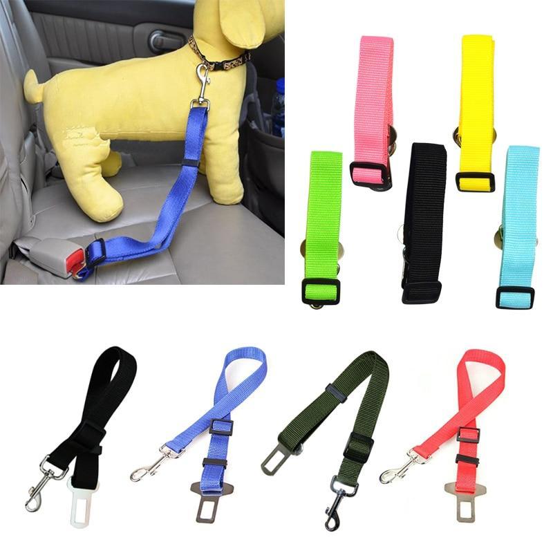 Maliben | Dog Collars Leads Vehicle Car Dog Seat Belt Pet Dogs Car Seatbelt Harness Lead Clip Safety Lever Auto Traction Products 46 A1