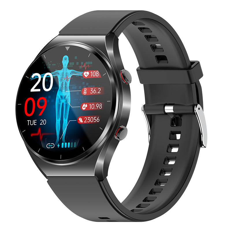 Maliben | One-Click Blood Sugar|Blood Glucose Blood Pressure Ecg|Ecg Hrv Heart Rate Monitor Health Smart Watch