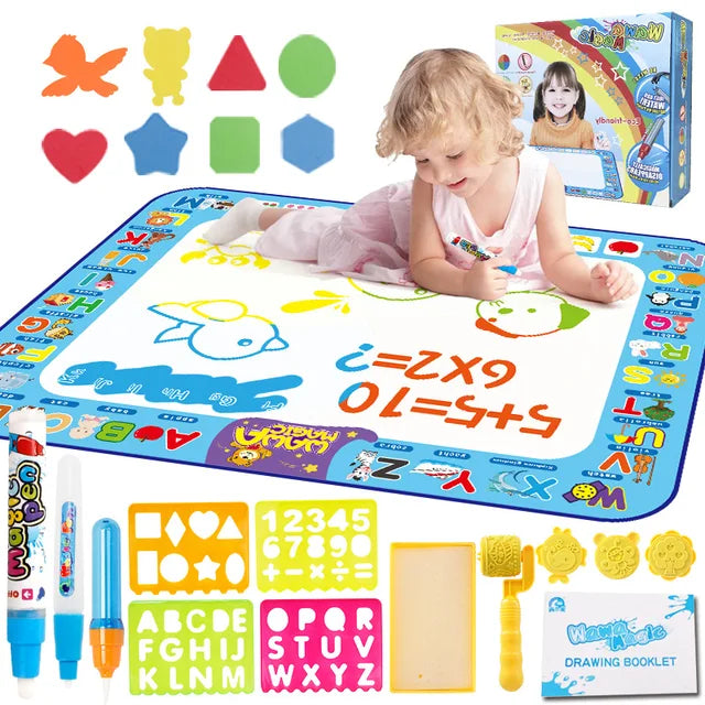 Maliben | Aquafun Mat | Creative Without Mess - Magical Water Drawing Mat For Kids