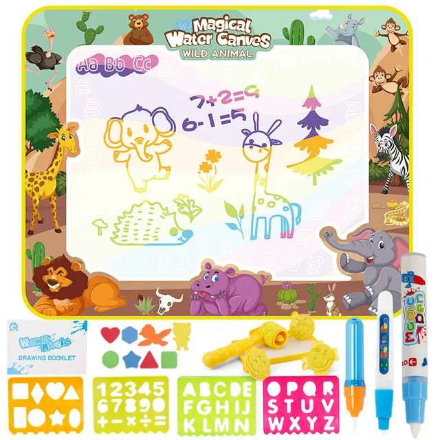 Maliben | Aquafun Mat | Creative Without Mess - Magical Water Drawing Mat For Kids