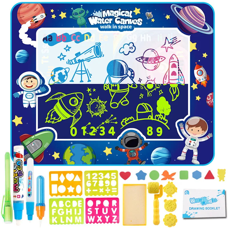 Maliben | Aquafun Mat | Creative Without Mess - Magical Water Drawing Mat For Kids