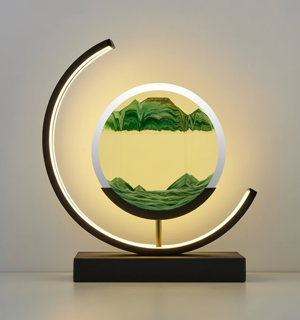 Maliben | Duneglow Table Lamp – HAndmade Mood Lamp With Soothing Light and Modern Design