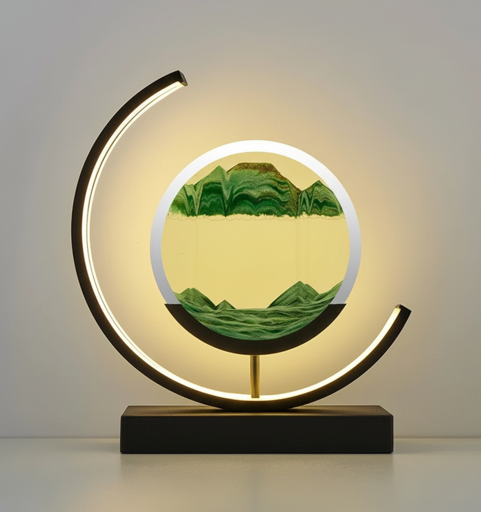 Maliben | Duneglow Table Lamp – HAndmade Mood Lamp With Soothing Light and Modern Design