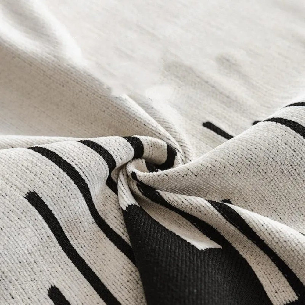 Maliben | Elegant Black and White Sofa Cover Protector