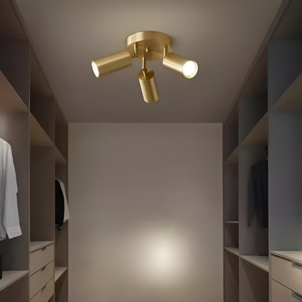 Maliben | Brass Led Ceiling Lamp Modern Design