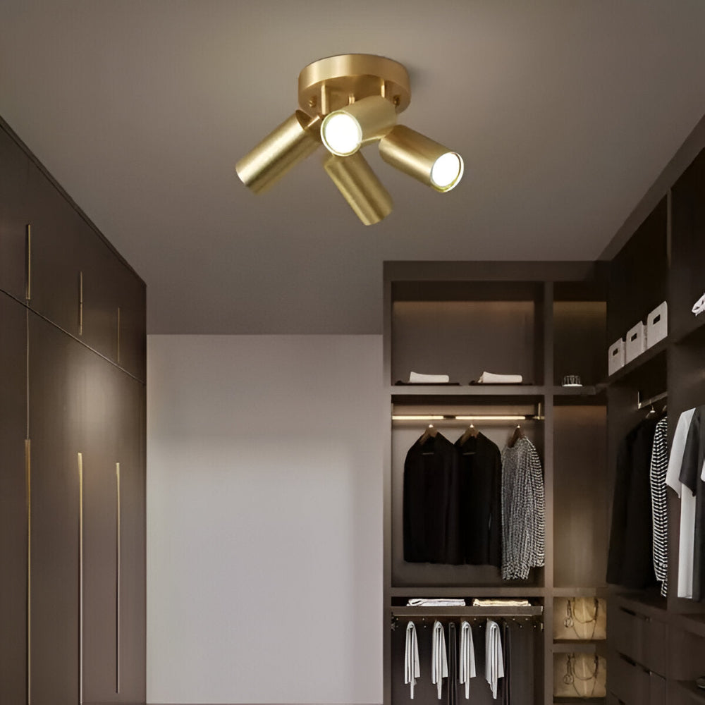 Maliben | Brass Led Ceiling Lamp Modern Design