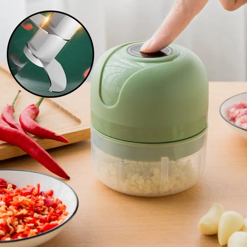 Maliben | Electric Mini Food Chopper – Usb Rechargeable Garlic Chopper