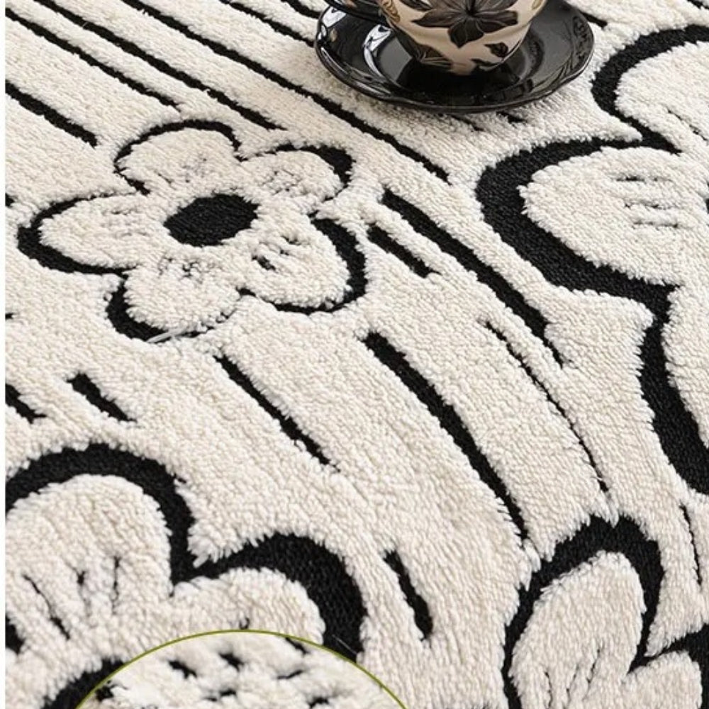 Maliben | Embroidered Flower Soft Sofa Cover
