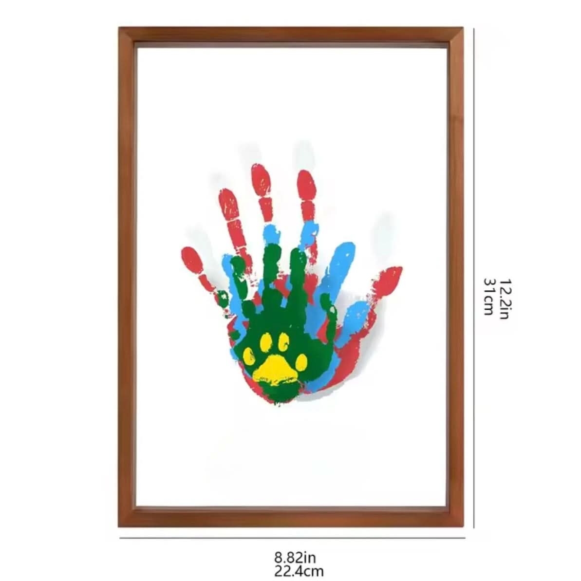 Maliben | Baby Memory Frame Made Of Wood With Clay For Hand & Foot Prints