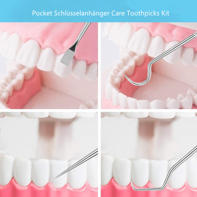 Maliben | Toothpick Set Made Of Stainless Steel (7 Pcs)