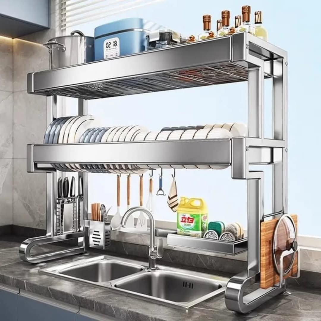 Maliben | 2-tier dish rack over the sink