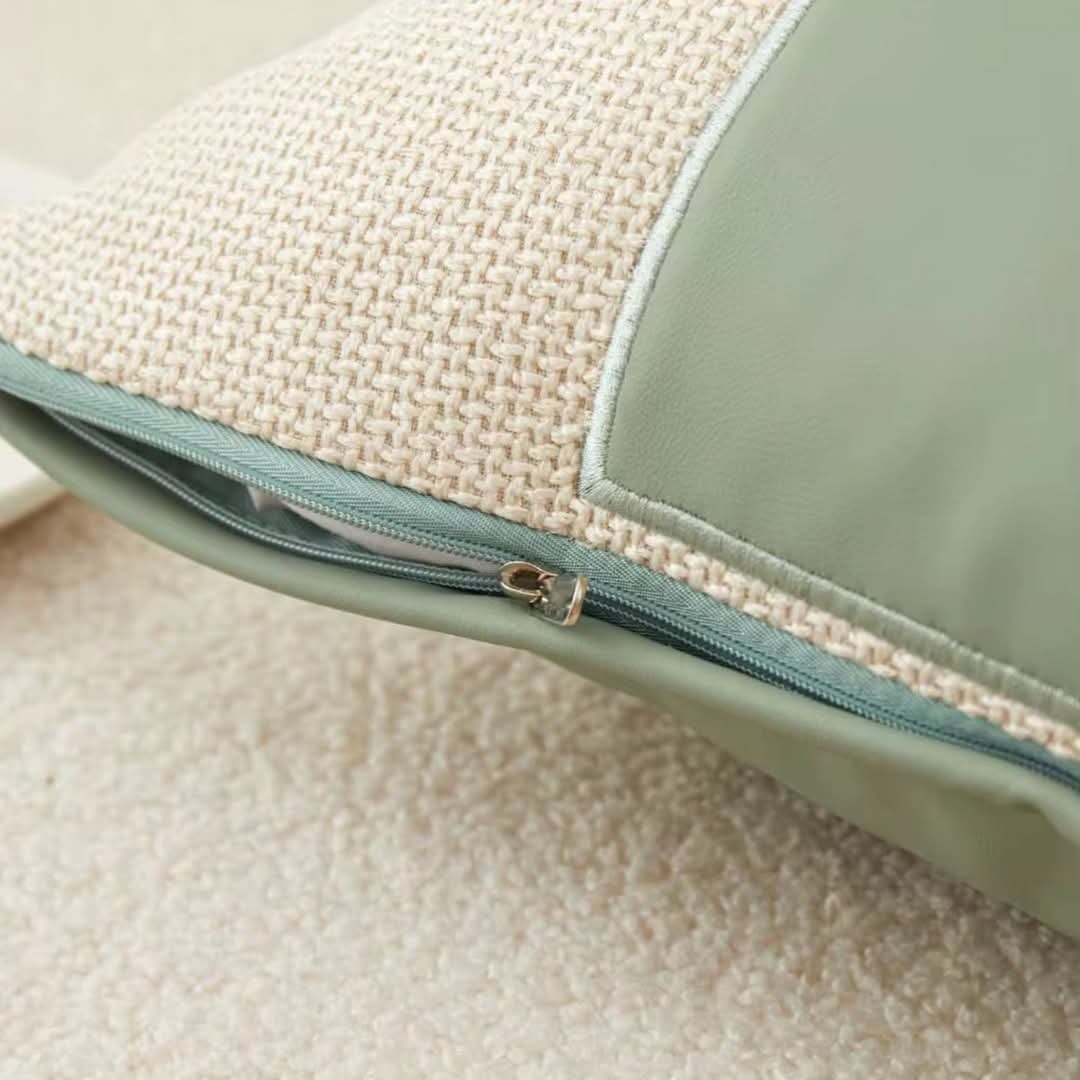 Maliben | Cushion With Geometric Embroidery