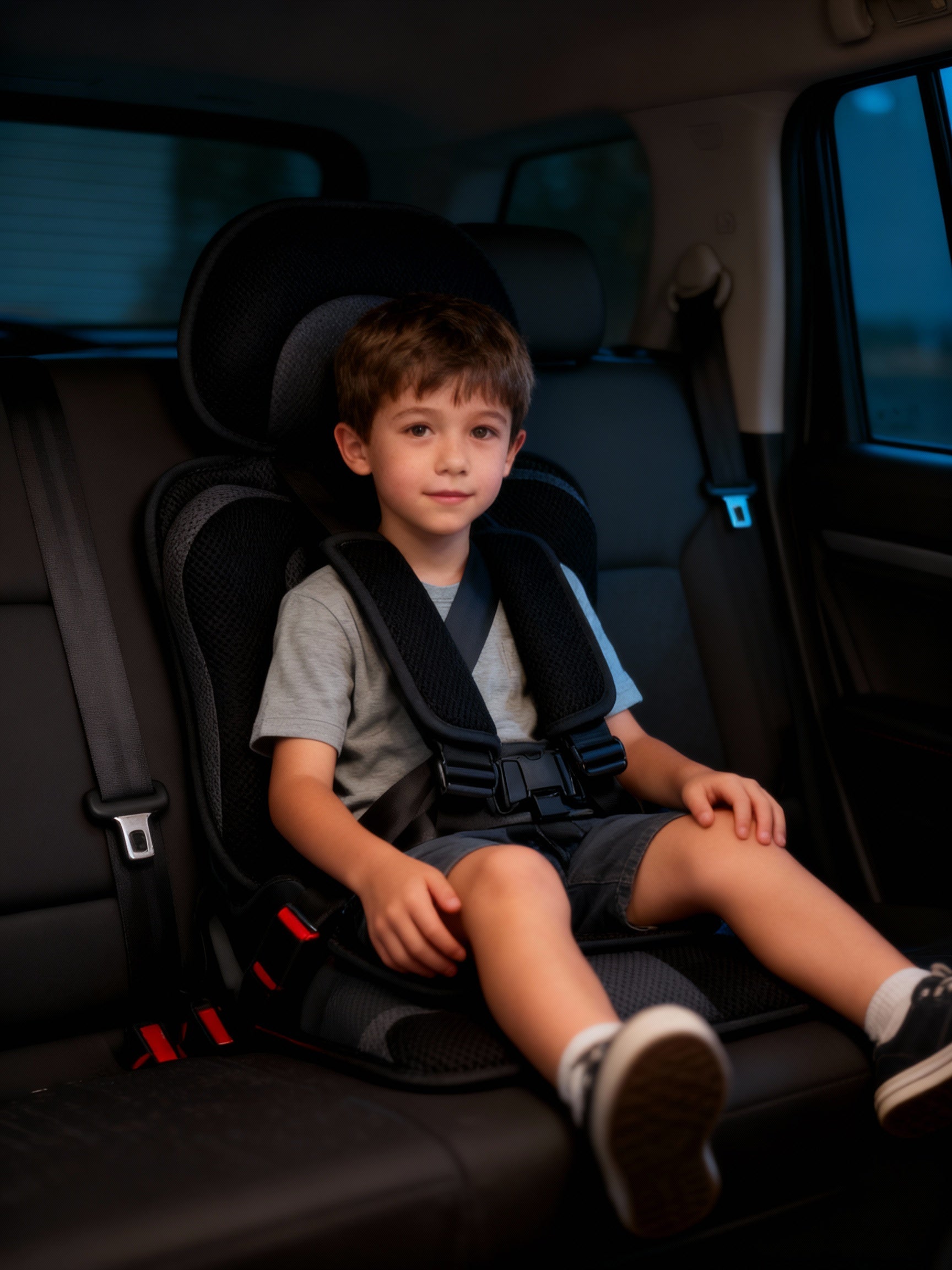 Maliben Travel Car Seat Portable Toddler Booster Safety Compact Harness Foldable