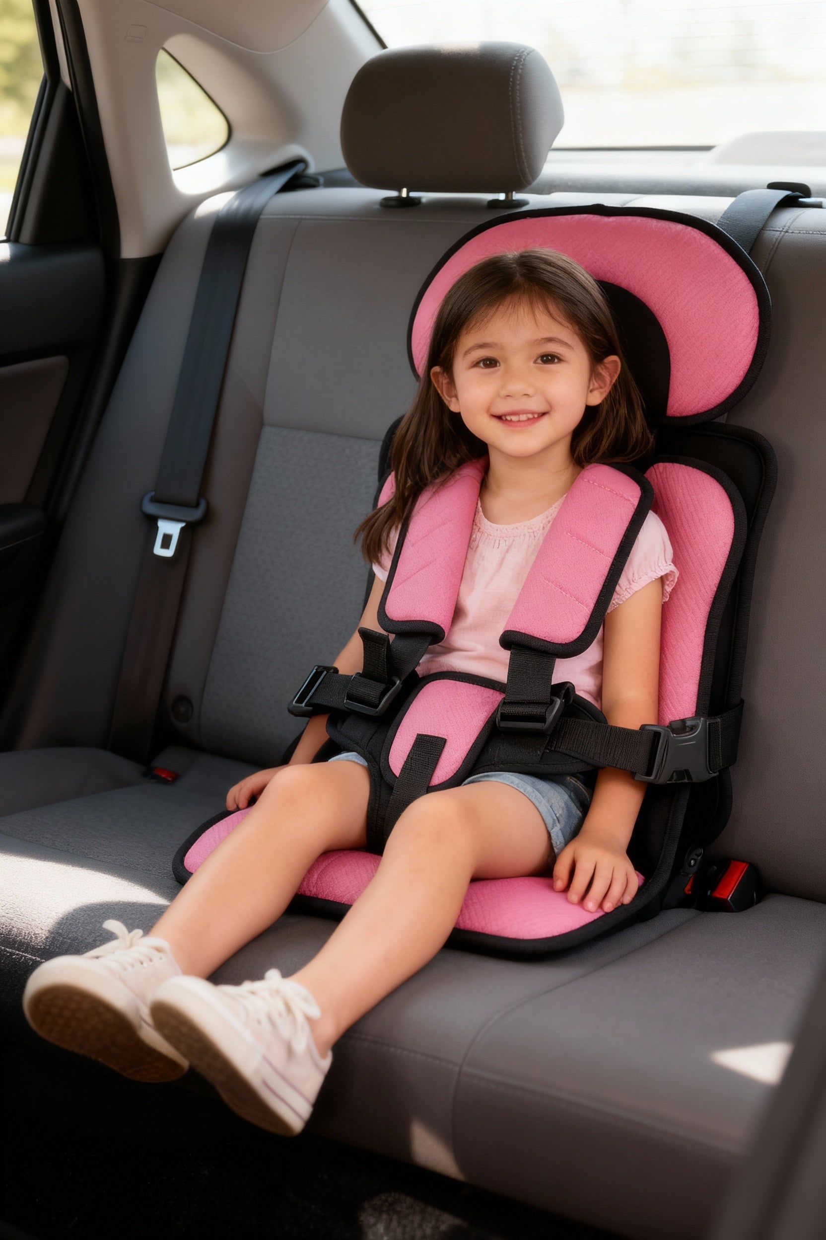 Maliben Travel Car Seat Portable Toddler Booster Safety Compact Harness Foldable