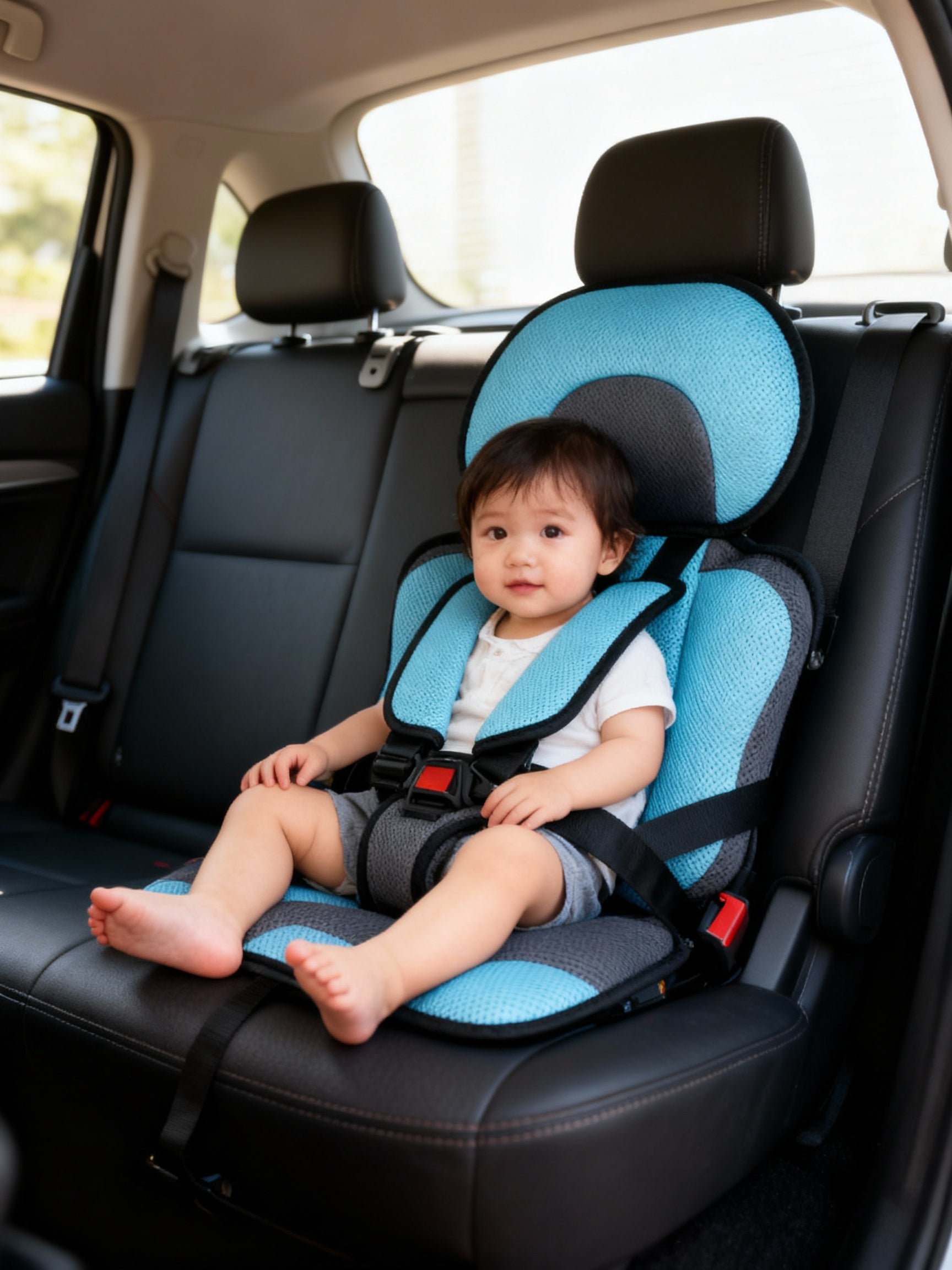 Maliben Travel Car Seat Portable Toddler Booster Safety Compact Harness Foldable