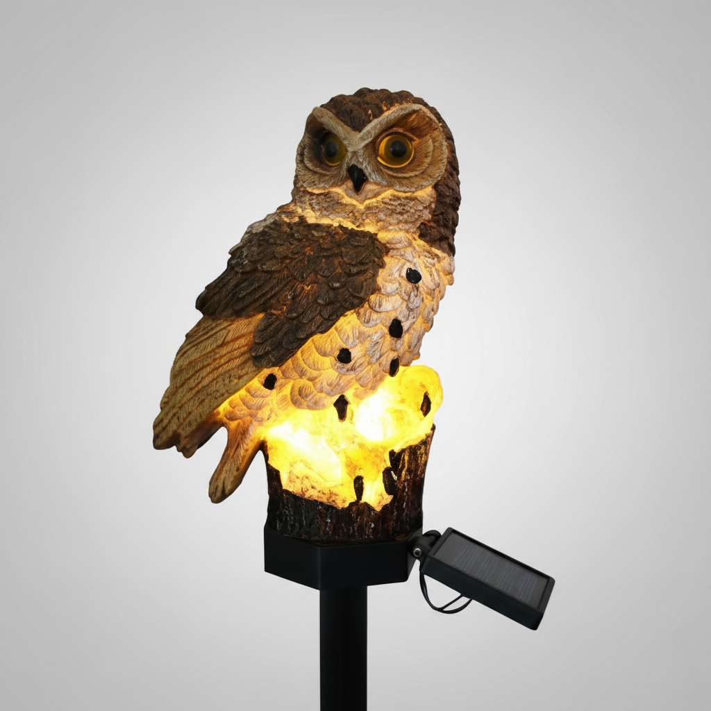 Maliben | Owlglow Solar-Powered Garden Lamp