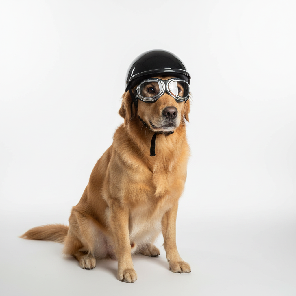Maliben | Motorcycle Helmet and Goggles for Dogs – Trendy and Safe