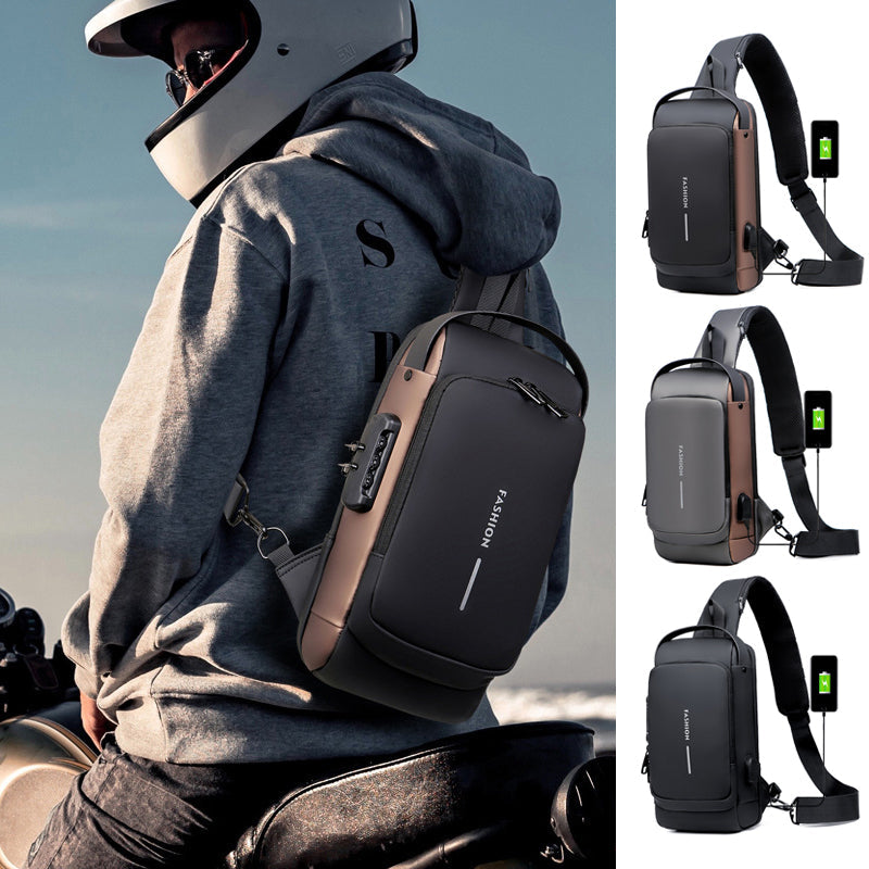 Maliben | Usb Charging Port Sling Anti-Theft Crossbody Bag
