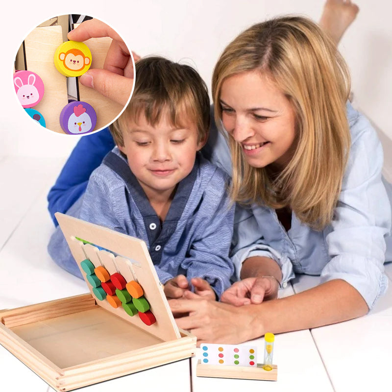 Maliben | 2-Sided Logic Sliding Puzzle Made Of Wood
