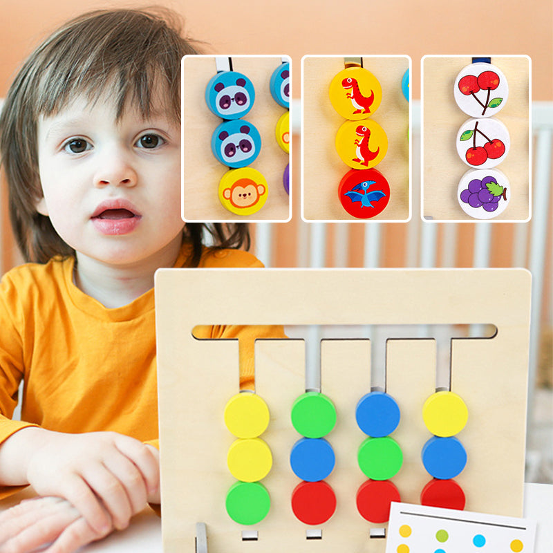 Maliben | 2-Sided Logic Sliding Puzzle Made Of Wood