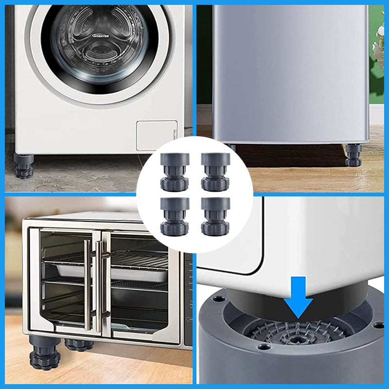 Maliben | 4 Piece Height-Adjustable Washing Machine Stand
