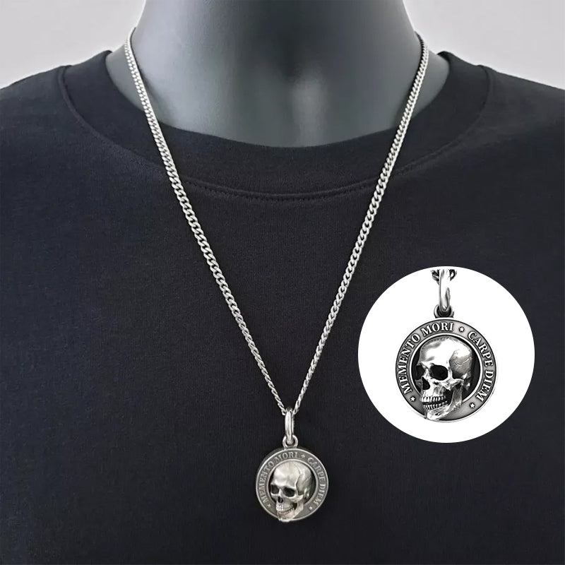 Maliben | Skull Necklace Made Of Titanium Steel